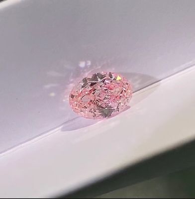 Овальная форма Лабораторно выращенные вишневые розовые бриллианты 2.1ct-3.0ct С сертификацией IGI