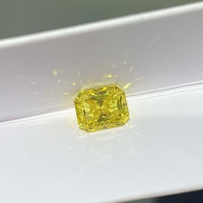 Лаборатория отрезка радианта синтетическая создала желтый карат диамантов 2-2.99