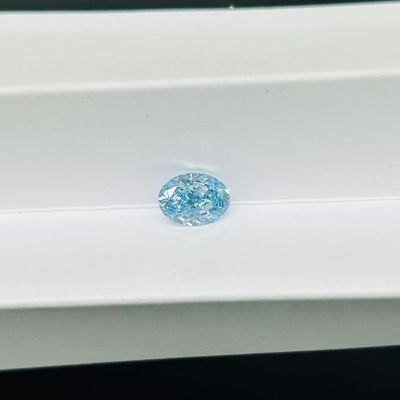 ZKZ алмазы 1 карат размер овальный свободный лаборатория выращенные синие алмазы VVS2