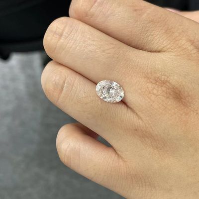 Диаманты VVS-VS овала украшений 1-1.99Carat ювелирных изделий свободные синтетические