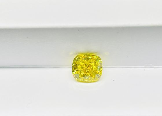 Свободный валик диаманта 2.88ct HPHT синтетический желтый доработал IGI аттестовал VS1