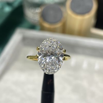 5ct Большой размер Лабораторно выращенный CVD Алмазный овальный бриллиантовый рез IGI сертифицированный