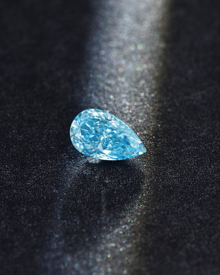 10 Мохс Pear Loose Лабораторно выращенные голубые бриллианты 1.0ct-1.8ct IGI Certified