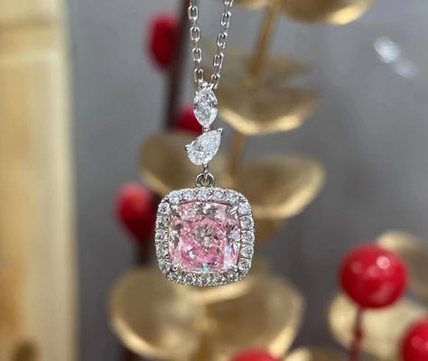 розовый валик 1.63ct отрезал лабораторию ПРОТИВ золота бриллиантового колье 18k белого подгоняет обслуживание