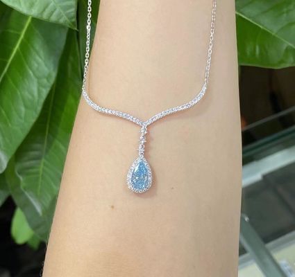 1.75ct Cvd Лабораторно выращенное бриллиантовое ожерелье 10 мохов