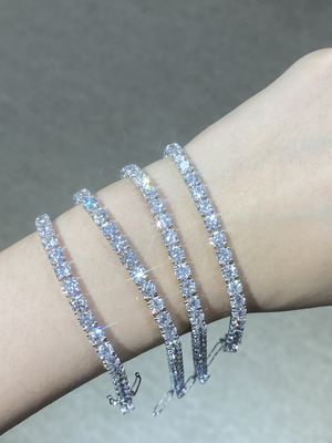 Синтетический бриллиантовый браслет из лабораторного производства