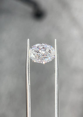 Овальные лабораторные культивированные алмазы 3CT CVD без галстука без обработки алмаз