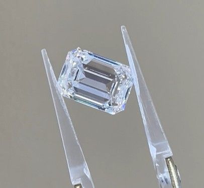 3ct Бесцветный лабораторный выращенный белый бриллиант изумрудная резьба F VVS с сертификацией IGI