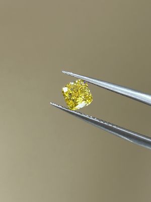Cushion Lab выращенные бриллианты IGI сертифицированные бриллианты Лаборатория создана желтые бриллианты HPHT