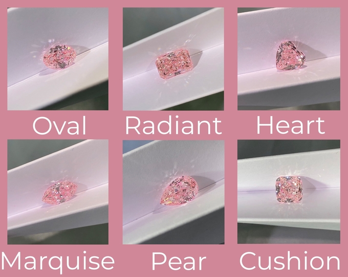 диамант выросли лабораторией, который 1 синтетического валика пинка CVD 3ct+ гениальный отрезанный